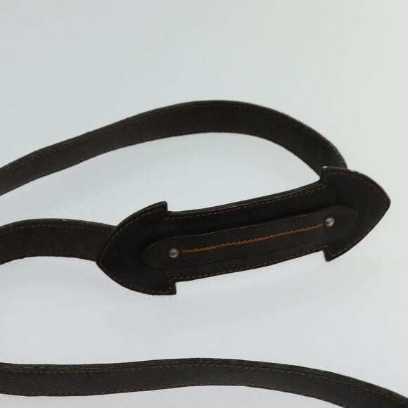 DIOR Trotter Canvas Shoulder Bag Brown Silver - Picture 8 of 12